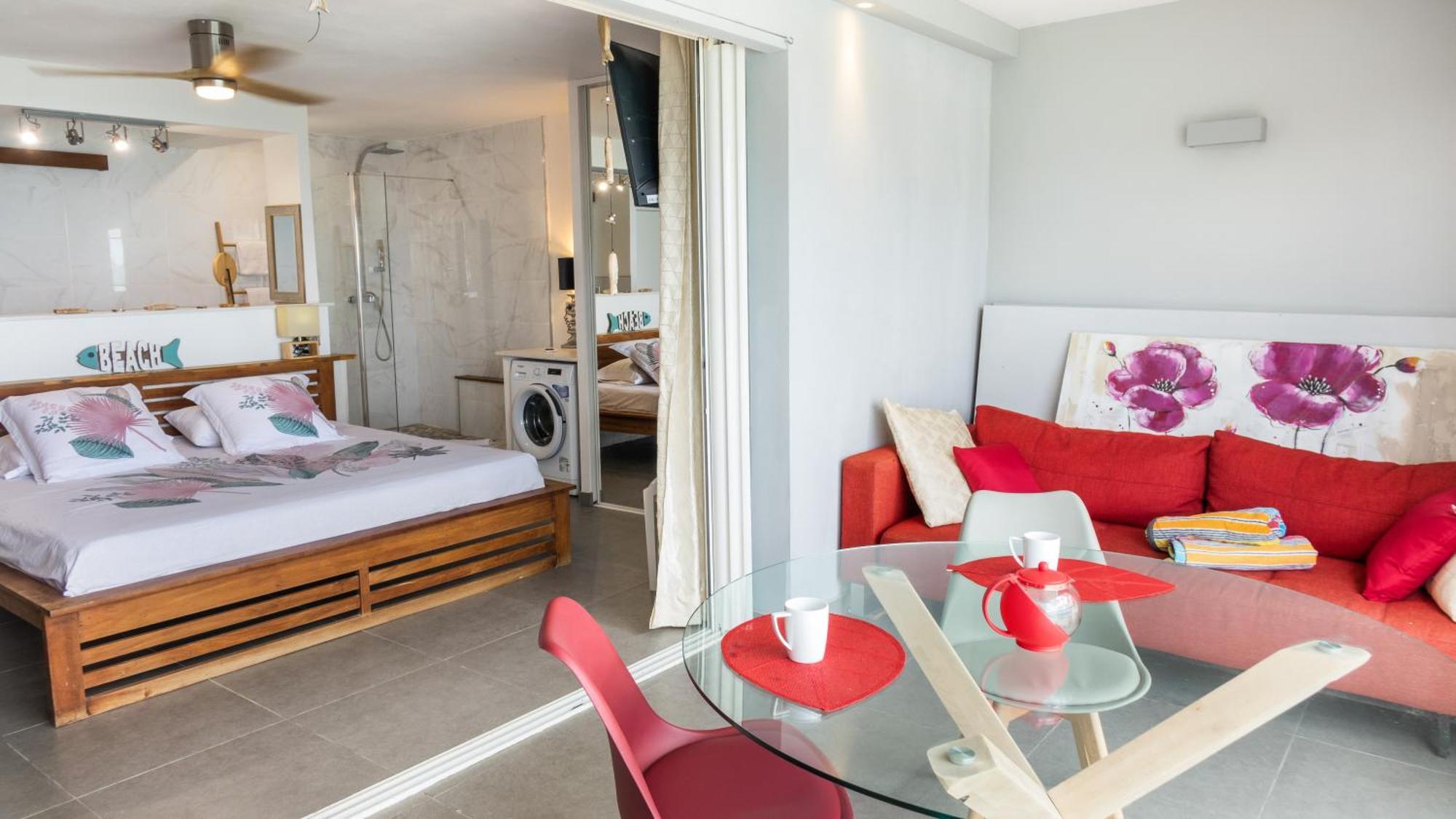 Official Page "Residence Bleu Marine" - Sea View Apartments & Studios - Saint-Martin French Side Grand Case Habitación foto